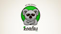 create a handcrafted koala logo design