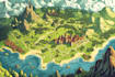 design a vector map illustration and world map for you