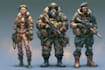 draw 2d game art military character design