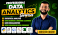do data analytics, statistical analysis, data science projects in python