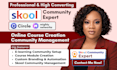 skool community setup, skool online course setup, skool online community manager