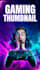 design gaming youtube thumbnail