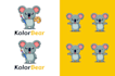 create a premium koala logo with custom concepts