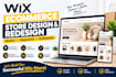 design or redesign a wix ecommerce store for dropshipping and physical products