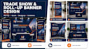design roll up banner trade show booth graphics