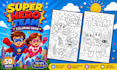 create custom superhero team coloring book pages for kids