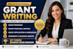 do grant application, grant proposal,  grant research non profit grant writing