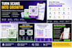 design a professional qr code sticker card with compelling call to action