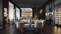 redesign restaurant architecture interior rendering, bar, lounge,3d cafe visual