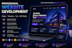 create a responsive HTML CSS javascript website
