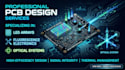 design custom pcb for led array fluorescence and optical systems