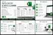 clean, format, merge, split excel data