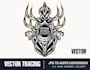 manually vector trace, transform logo, convert image to svg, ai, eps, PDF