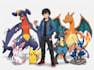 draw your pokemon team and you as a trainer