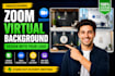 make zoom virtual background with your logo