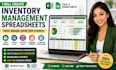 create professional inventory management spreadsheets