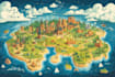map illustration vector illustration vector map