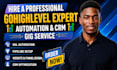 do ghl website design and redesign, gohighlevel sales funnel, api integration