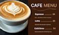 design modern canva poster menu