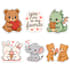 draw cute kawaii doodles,stickers illustrations