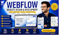 build a professional webflow saas website landing page web application