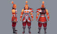 create 3d low poly character model low poly character with animation and rig