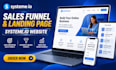systeme io sales funnel landing page systeme io website systeme io funnel