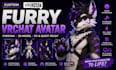 create custom vrchat furry avatar, fursona, vtuber and 3d vrchat avatar