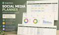 design google sheets social media planner content calendar template spreadsheet