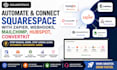 automate connect squarespace with zapier webhooks mailchimp hubspot convertkit