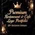 design 3 luxury  restaurant cafe and food logo