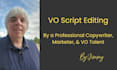 professionally edit your voice over script as a copywriter