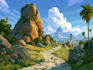 create fantasy environment concept art