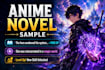 write web novel chapters in anime and litrpg style