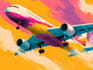 create stunning airplane illustrations in my unique style