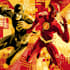 illustrate a superhero comic cover art
