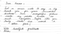 write handwritten notes, letters and documents