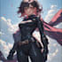 do a superhero comic illustration