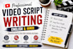 write engaging youtube scripts in english and hindi