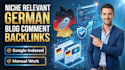 provide niche related german blogs comment backlinks