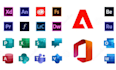 microsoft office, adobe software app install config