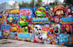 create graffiti pop art canvas designs and murals