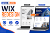 redesign, edit and customize your wix site professionally