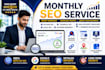 provide complete monthly SEO gmb service with technical