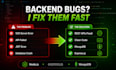 develop node js rest apis, backend, and fix bugs