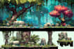 design 2d game art map, environment, tileset, and background