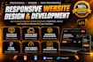 design modern responsive and adaptive websites as frontend developer