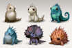 draw fantasy creatures and custom monster illustration
