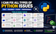 fix bugs, errors, and issues in your python code