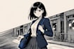 create black and white manga comic page artwork